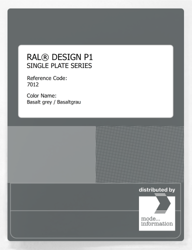Artikelbild des Artikels “RAL® PLASTICS P1 SINGLE PLATE 7000 SERIES 7012 Basalt grey / Basaltgrau “