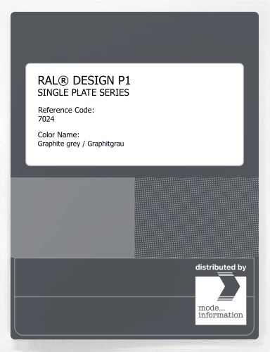 Artikelbild des Artikels “RAL® PLASTICS P1 SINGLE PLATE 7000 SERIES 7024 Graphite grey / Graphitgrau “