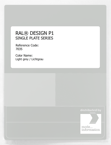Artikelbild des Artikels “RAL® PLASTICS P1 SINGLE PLATE 7000 SERIES 7035 Light grey / Lichtgrau “