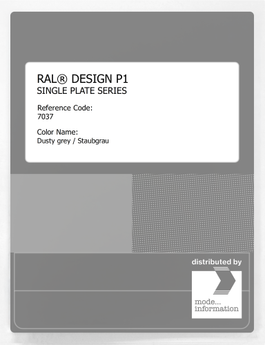 Artikelbild des Artikels “RAL® PLASTICS P1 SINGLE PLATE 7000 SERIES 7037 Dusty grey / Staubgrau “