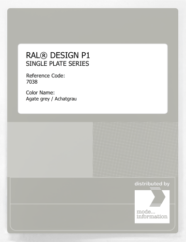 Artikelbild des Artikels “RAL® PLASTICS P1 SINGLE PLATE 7000 SERIES 7038 Agate grey / Achatgrau “
