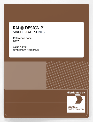 Artikelbild des Artikels “RAL® PLASTICS P1 SINGLE PLATE 8000 SERIES 8007 Fawn brown / Rehbraun “