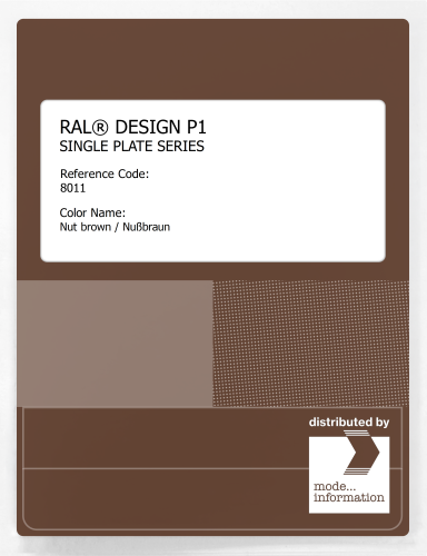 Artikelbild des Artikels “RAL® PLASTICS P1 SINGLE PLATE 8000 SERIES 8011 Nut brown / Nußbraun “
