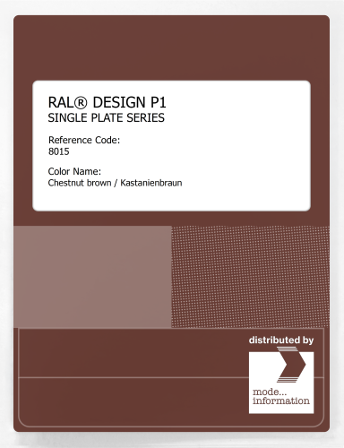 Artikelbild des Artikels “RAL® PLASTICS P1 SINGLE PLATE 8000 SERIES 8015 Chestnut brown / Kastanienbraun “
