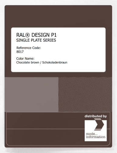 Artikelbild des Artikels “RAL® PLASTICS P1 SINGLE PLATE 8000 SERIES 8017 Chocolate brown / Schokoladenbraun “