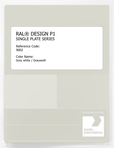 Artikelbild des Artikels “RAL® PLASTICS P1 SINGLE PLATE 9000 SERIES 9002 Grey white / Grauweiß “