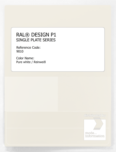 Artikelbild des Artikels “RAL® PLASTICS P1 SINGLE PLATE 9000 SERIES 9010 Pure white / Reinweiß “