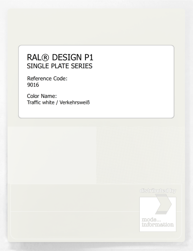 Artikelbild des Artikels “RAL® PLASTICS P1 SINGLE PLATE 9000 SERIES 9016 Traffic white / Verkehrsweiß “