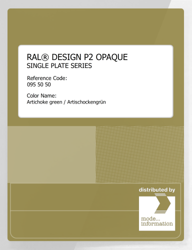 Artikelbild des Artikels “RAL® PLASTICS P2 OPAQUE SINGLE PLATE 095 50 50 Artichoke green / Artischockengrün “