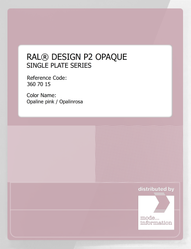 Artikelbild des Artikels “RAL® PLASTICS P2 OPAQUE SINGLE PLATE 360 70 15 Opaline pink / Opalinrosa “