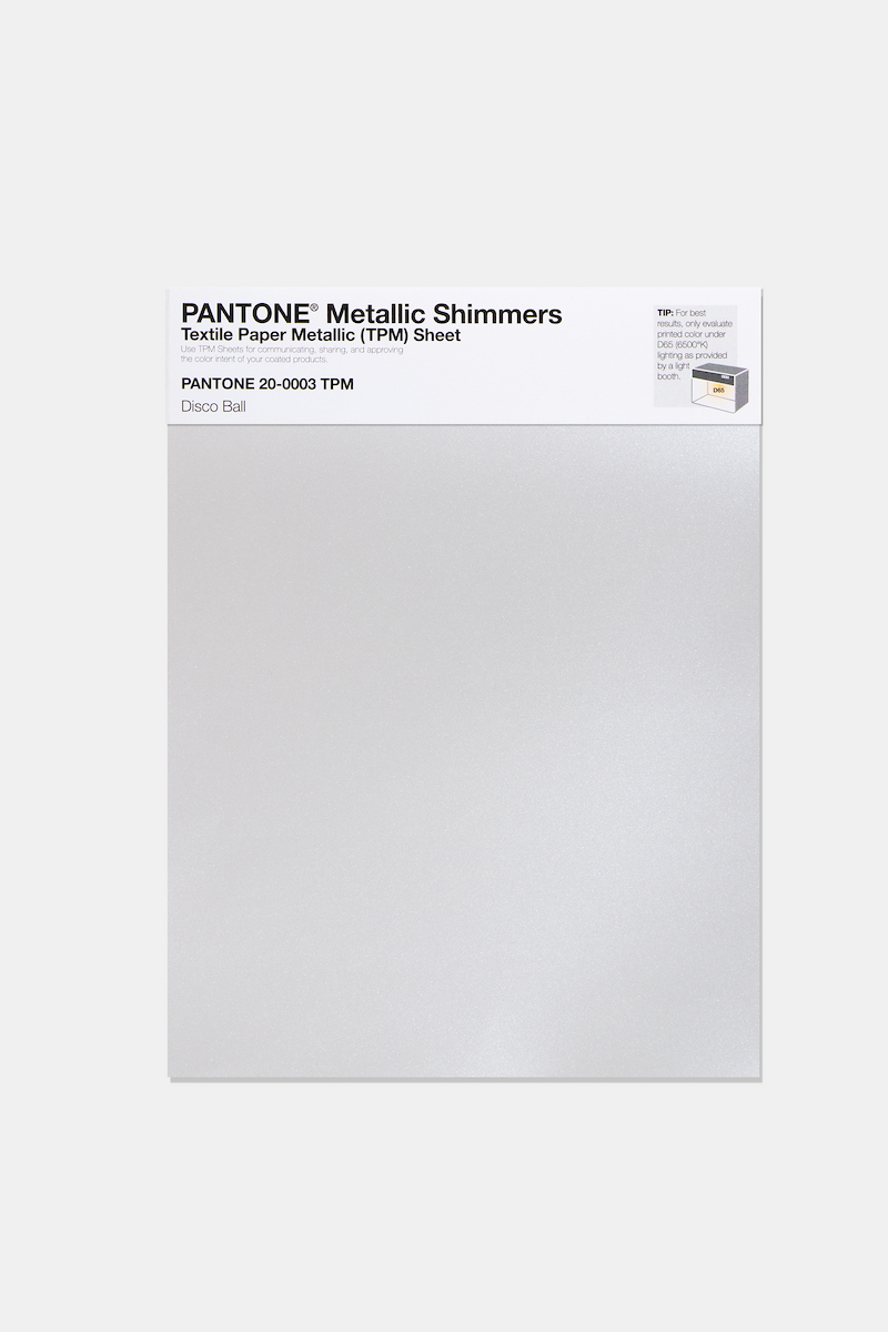 Product image 1 of the product “PANTONE® METALLIC SHIMMERS SHEET 20-0003 TPM Disco Ball ”