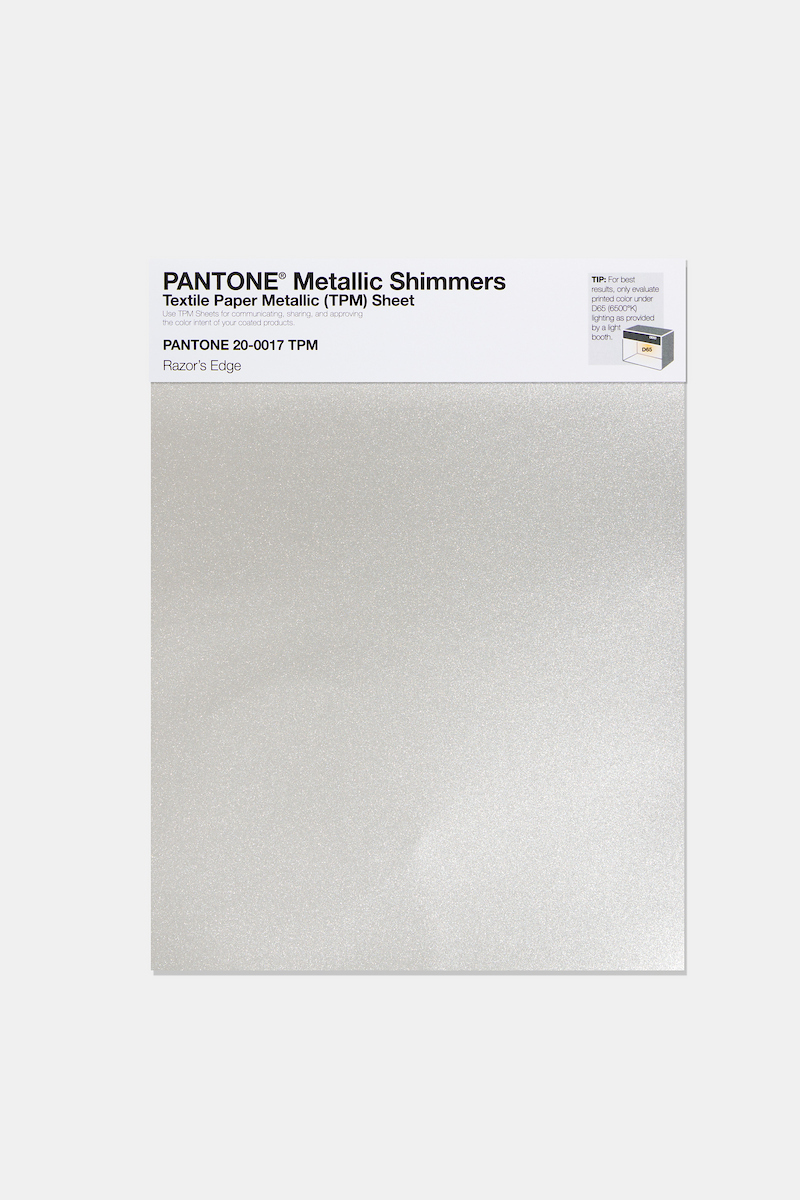 Product image 1 of the product “PANTONE® METALLIC SHIMMERS SHEET 20-0017 TPM Razor‘s Edge ”