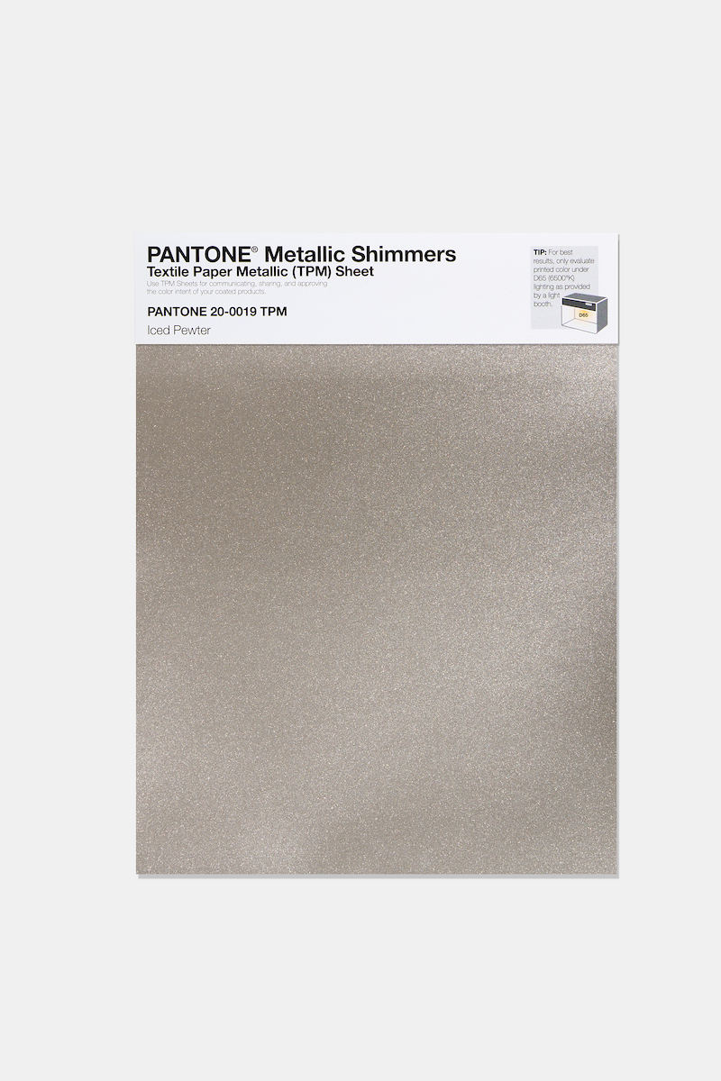 Artikelbild 1 des Artikels “PANTONE® METALLIC SHIMMERS SHEET 20-0019 TPM Iced Pewter “