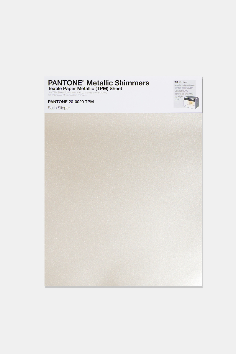 Product image 1 of the product “PANTONE® METALLIC SHIMMERS SHEET 20-0020 TPM Satin Slipper ”