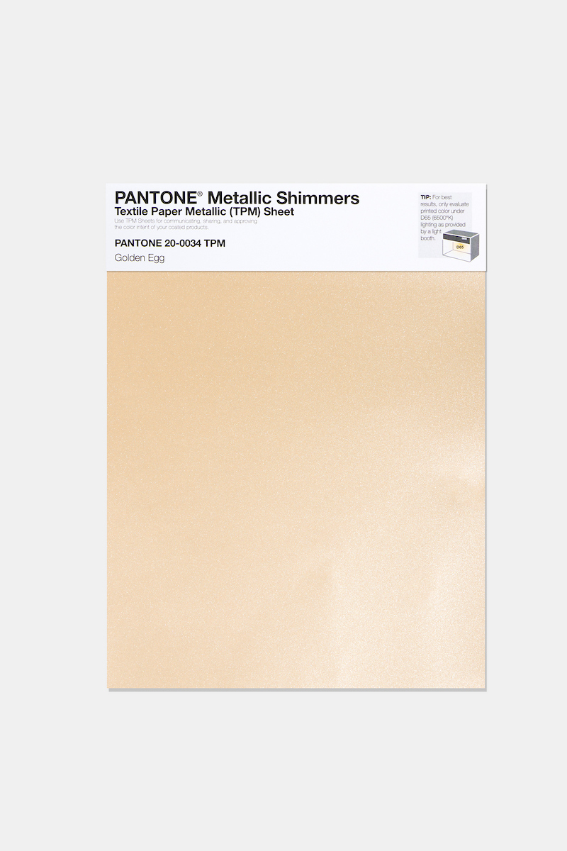 Artikelbild 1 des Artikels “PANTONE® METALLIC SHIMMERS SHEET 20-0034 TPM Golden Egg “