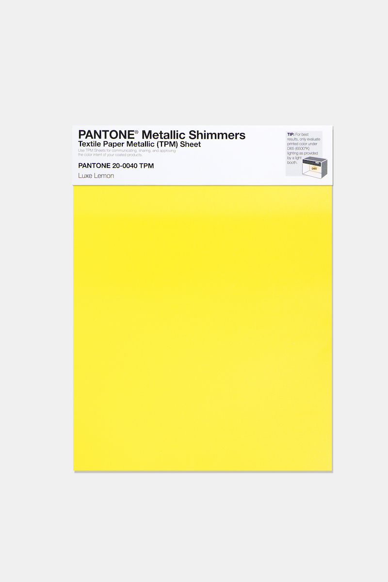 Artikelbild 1 des Artikels “PANTONE® METALLIC SHIMMERS SHEET 20-0040 TPM Luxe Lemon “