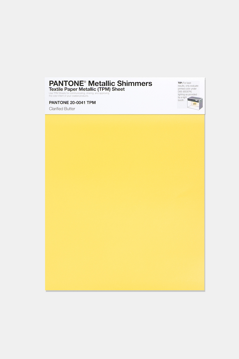 Artikelbild 1 des Artikels “PANTONE® METALLIC SHIMMERS SHEET 20-0041 TPM Clarified Butter “