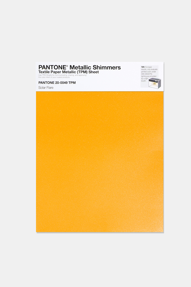 Artikelbild 1 des Artikels “PANTONE® METALLIC SHIMMERS SHEET 20-0049 TPM Solar Flare “