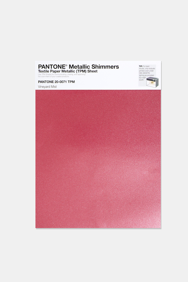 Artikelbild 1 des Artikels “PANTONE® METALLIC SHIMMERS SHEET 20-0071 TPM Vineyard Mist “