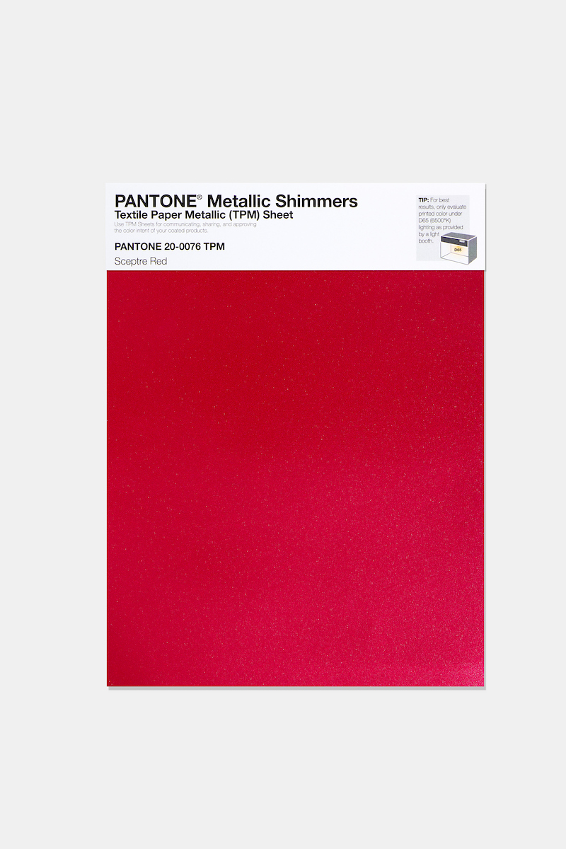 Artikelbild 1 des Artikels “PANTONE® METALLIC SHIMMERS SHEET 20-0076 TPM Sceptre Red “