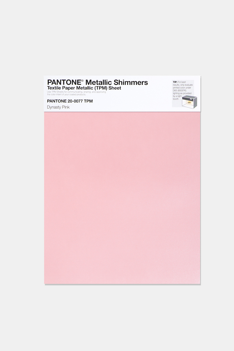 Product image 1 of the product “PANTONE® METALLIC SHIMMERS SHEET 20-0077 TPM Dynasty Pink ”