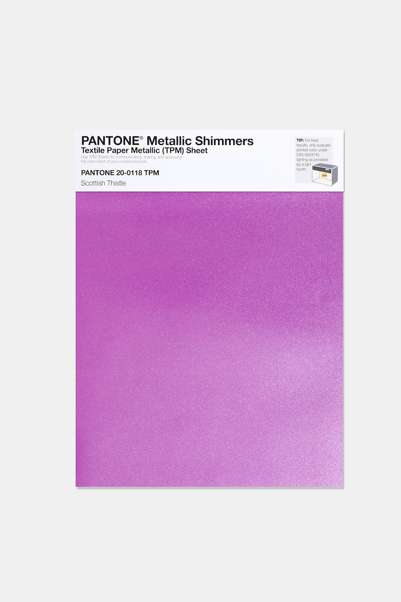 Product image 1 of the product “PANTONE® METALLIC SHIMMERS SHEET 20-0118 TPM Scottish Thistle ”