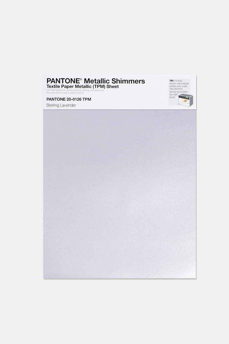 Product image 1 of the product “PANTONE® METALLIC SHIMMERS SHEET 20-0126 TPM Sterling Lavender ”