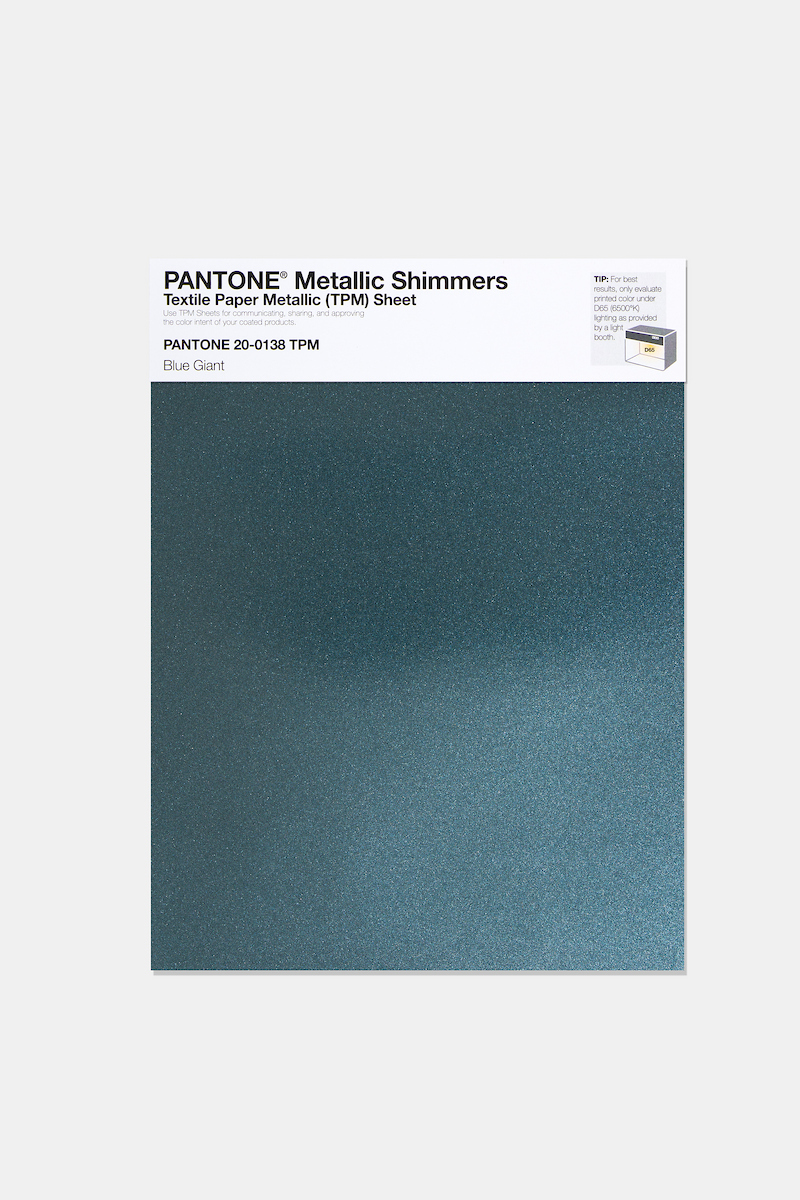 Artikelbild 1 des Artikels “PANTONE® METALLIC SHIMMERS SHEET 20-0138 TPM Blue Giant “