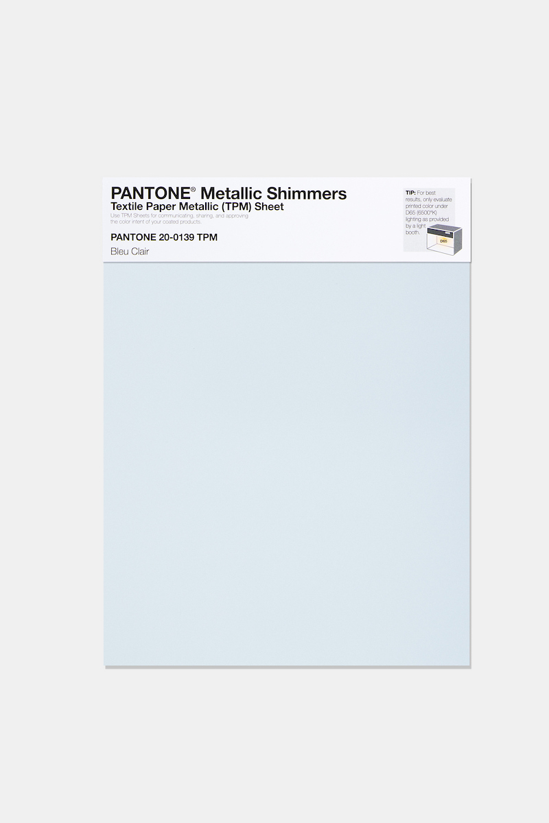 Artikelbild 1 des Artikels “PANTONE® METALLIC SHIMMERS SHEET 20-0139 TPM Bleu Clair “