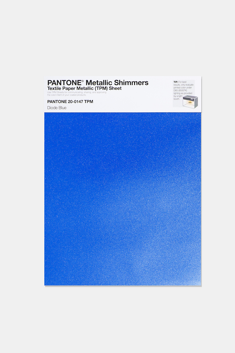 Artikelbild 1 des Artikels “PANTONE® METALLIC SHIMMERS SHEET 20-0147 TPM Diode Blue “