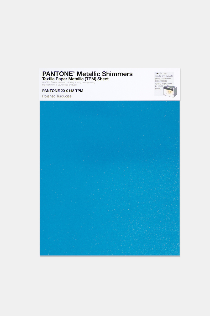 Artikelbild 1 des Artikels “PANTONE® METALLIC SHIMMERS SHEET 20-0148 TPM Polished Turquoise “