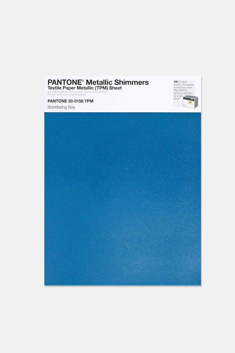 Artikelbild 1 des Artikels “PANTONE® METALLIC SHIMMERS SHEET 20-0156 TPM Scintillating Sea “