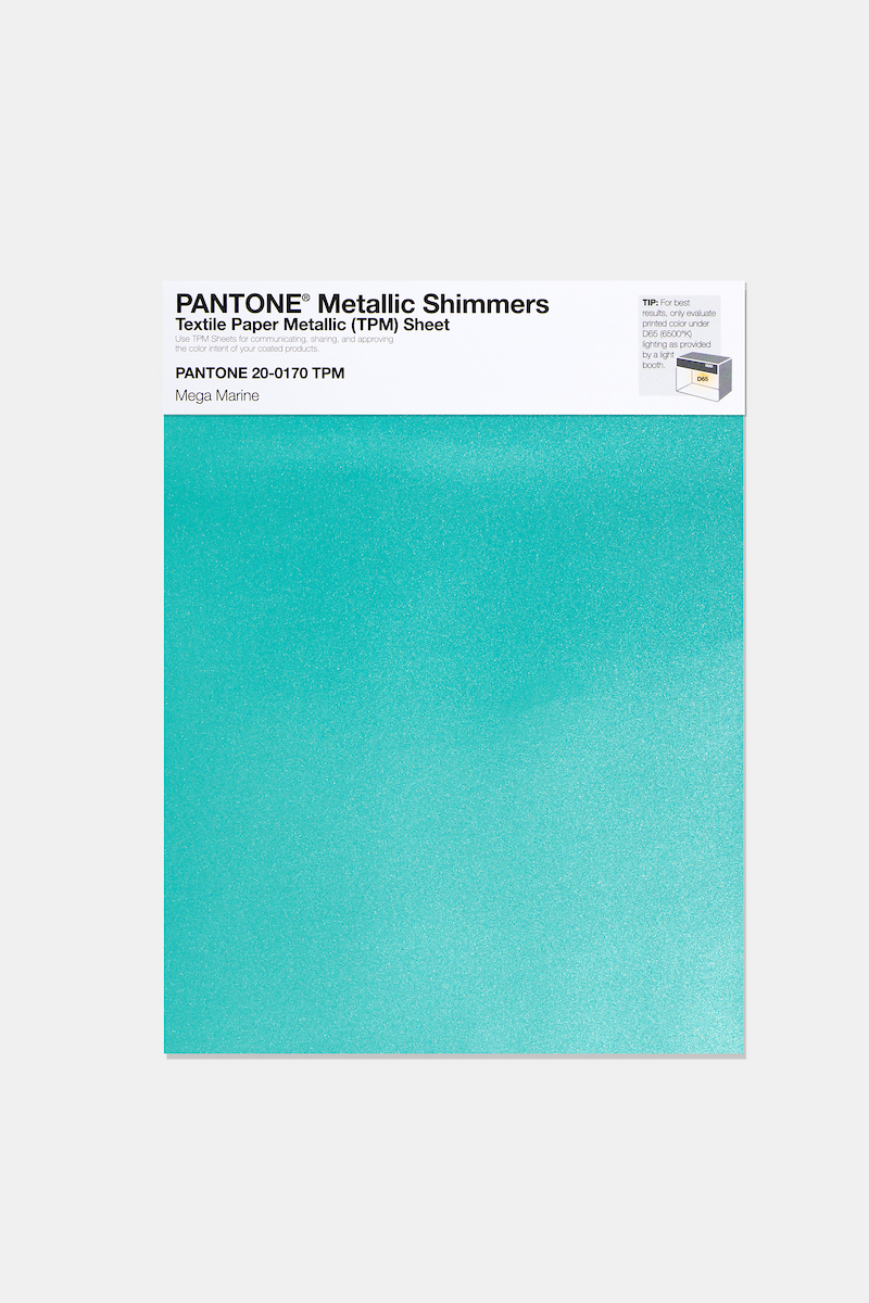 Product image 1 of the product “PANTONE® METALLIC SHIMMERS SHEET 20-0170 TPM Mega Marine ”