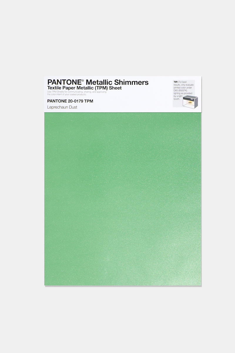 Artikelbild 1 des Artikels “PANTONE® METALLIC SHIMMERS SHEET 20-0179 TPM Leprechaun Dust “