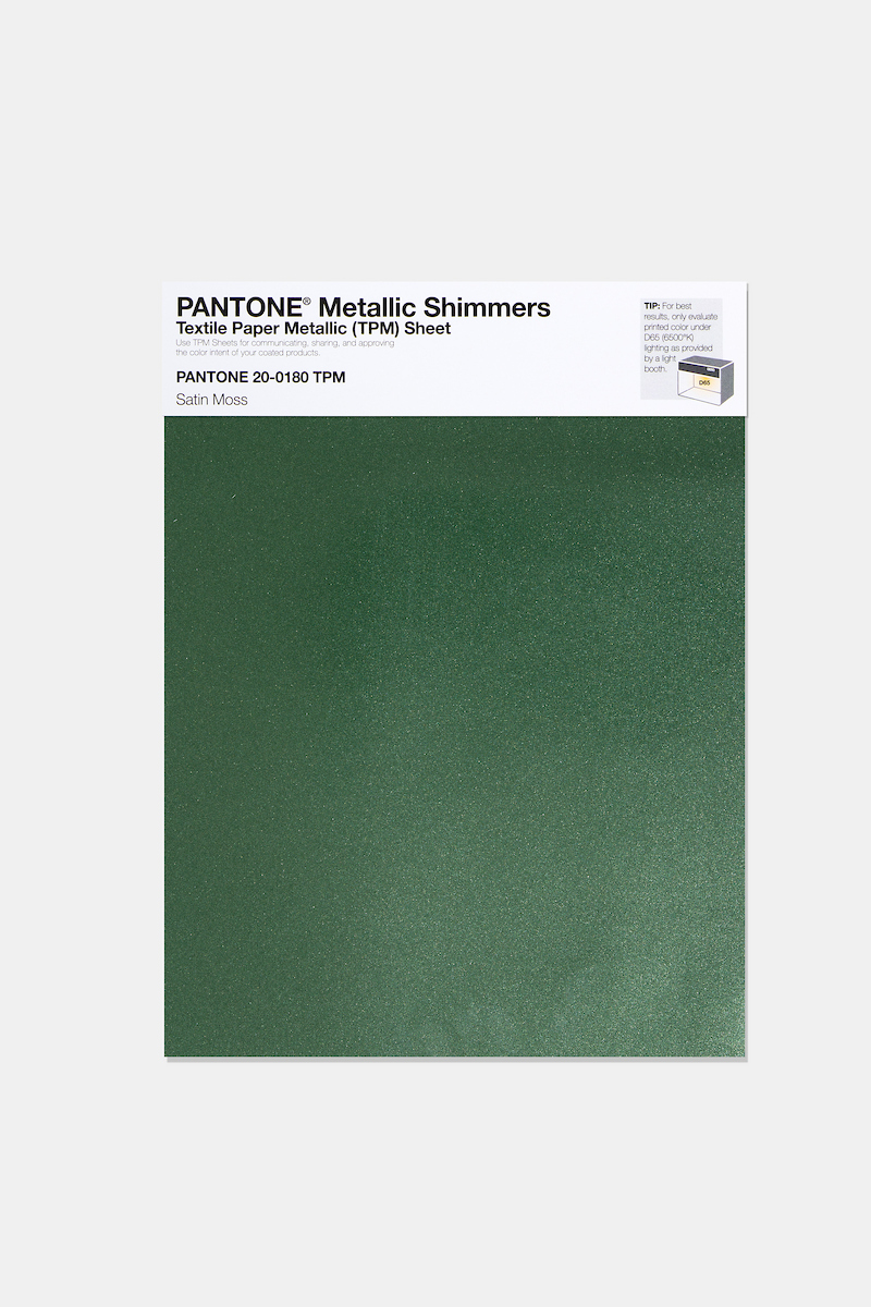 Artikelbild 1 des Artikels “PANTONE® METALLIC SHIMMERS SHEET 20-0180 TPM Satin Moss “