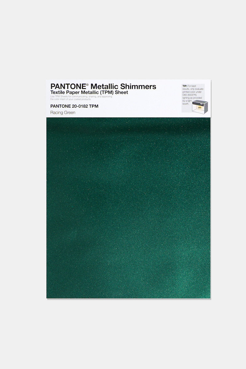 Artikelbild 1 des Artikels “PANTONE® METALLIC SHIMMERS SHEET 20-0182 TPM Racing Green “