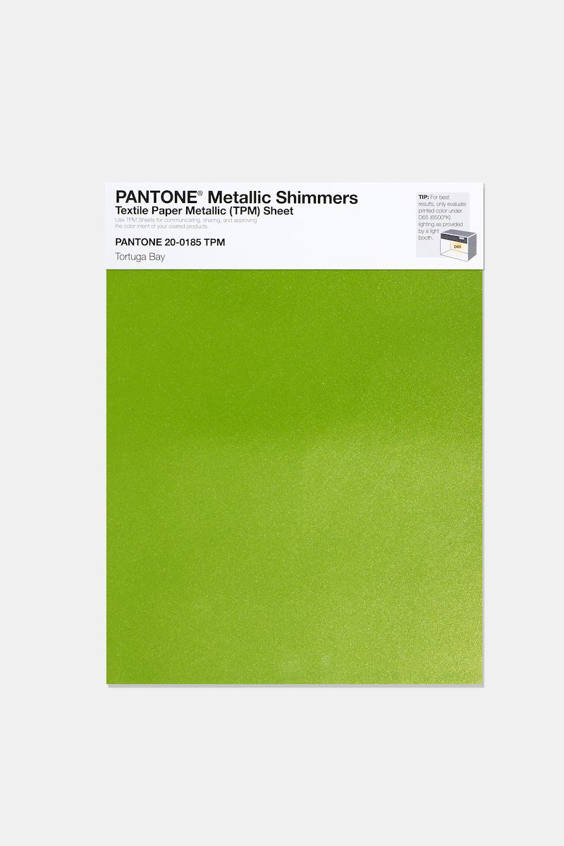 Product image 1 of the product “PANTONE® METALLIC SHIMMERS SHEET 20-0185 TPM Tortuga Bay ”