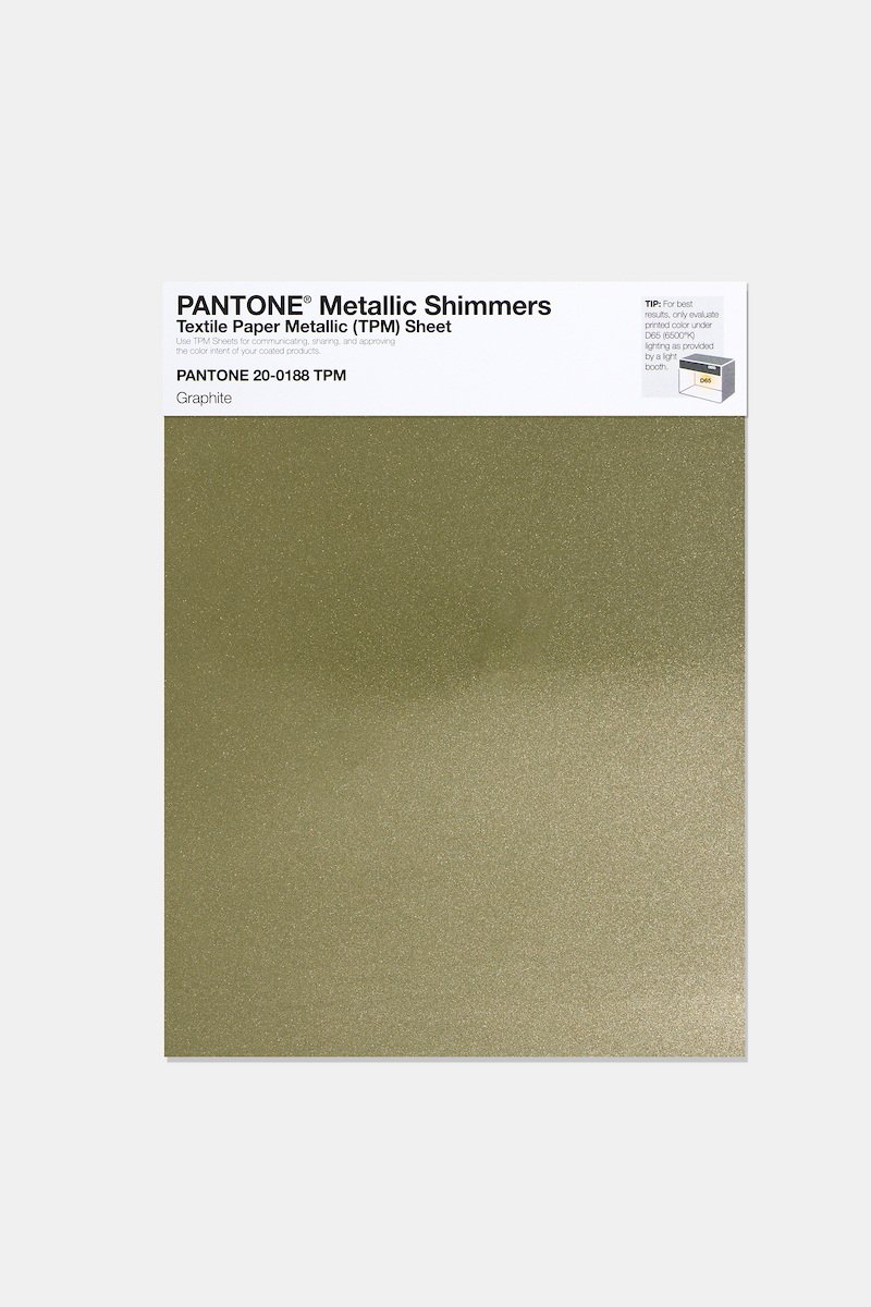 Product image 1 of the product “PANTONE® METALLIC SHIMMERS SHEET 20-0188 TPM Graphite ”