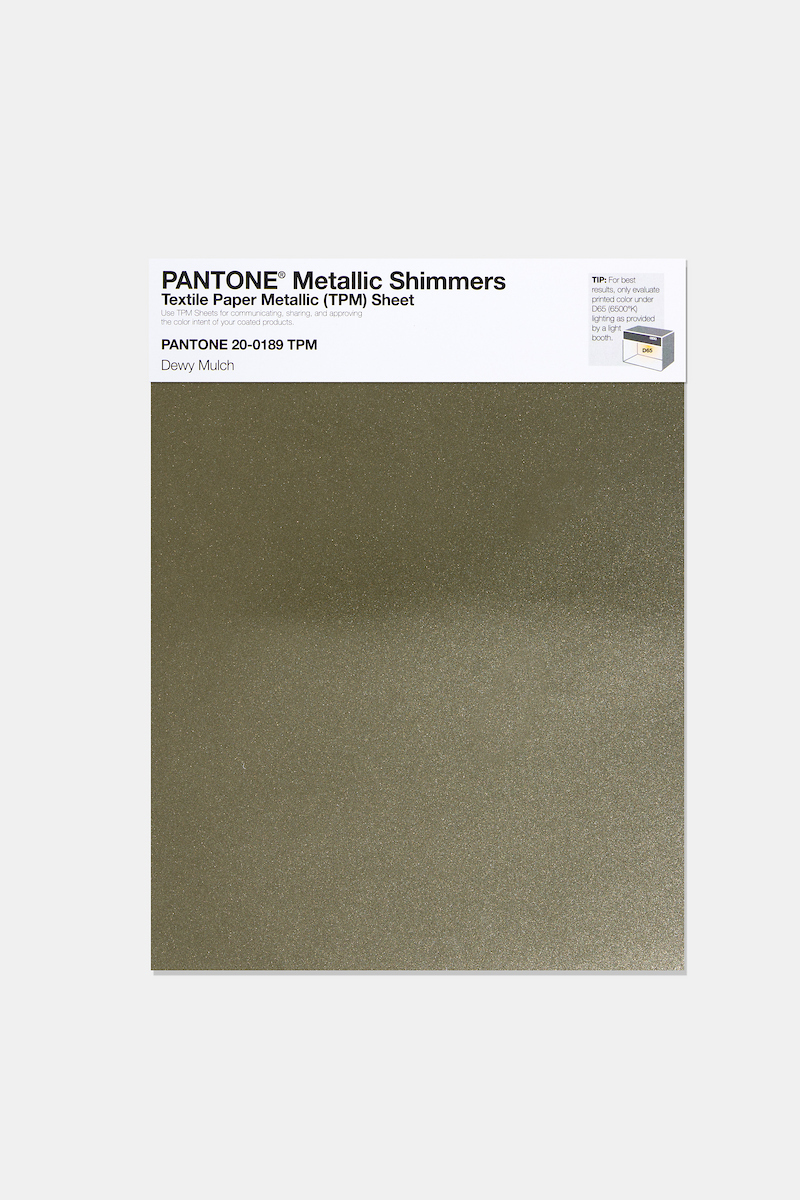 Product image 1 of the product “PANTONE® METALLIC SHIMMERS SHEET 20-0189 TPM Dewy Mulch ”