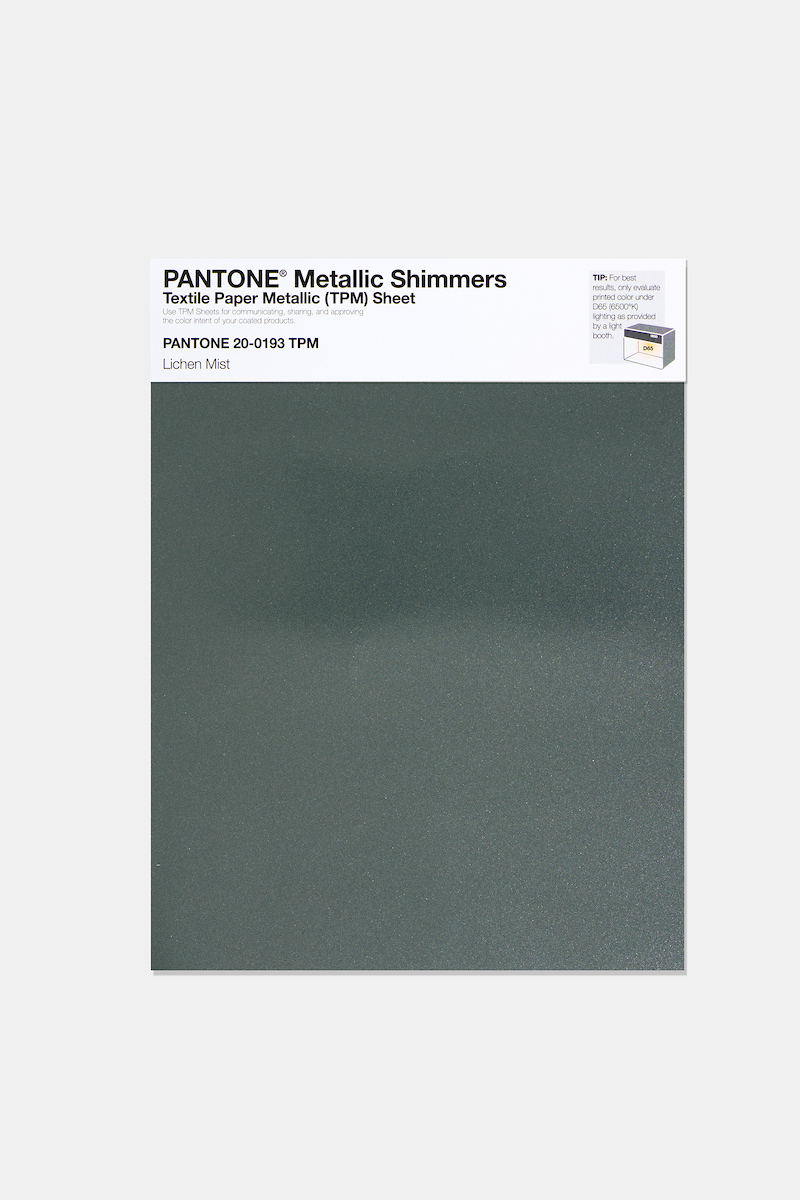 Artikelbild 1 des Artikels “PANTONE® METALLIC SHIMMERS SHEET 20-0193 TPM Lichen Mist “