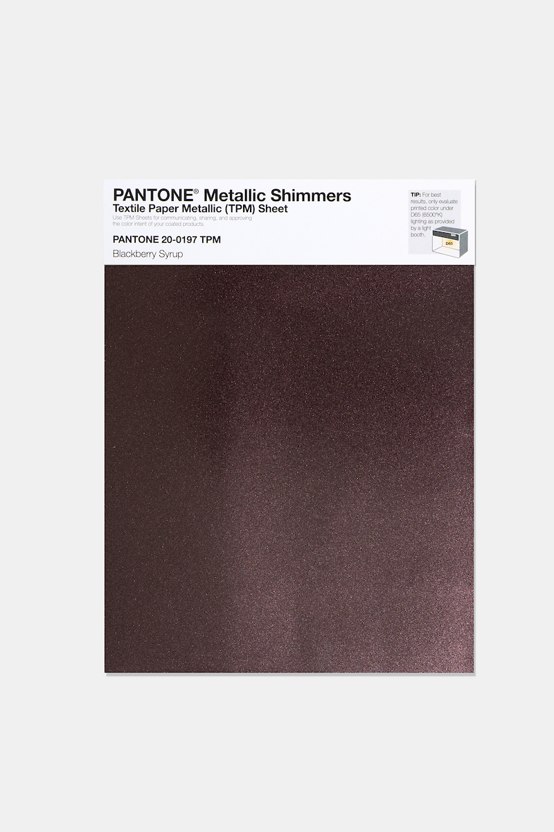 Product image 1 of the product “PANTONE® METALLIC SHIMMERS SHEET 20-0197 TPM Blackberry Syrup ”