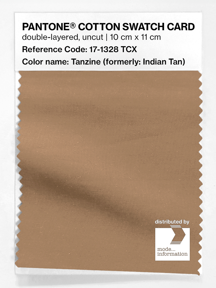 Product image 1 of the product “PANTONE® COTTON SWATCH CARD 17-1328 TCX Indian Tan ”