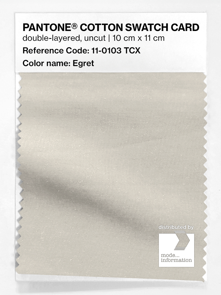 Artikelbild 1 des Artikels “PANTONE® COTTON SWATCH CARD 11-0103 TCX Egret “