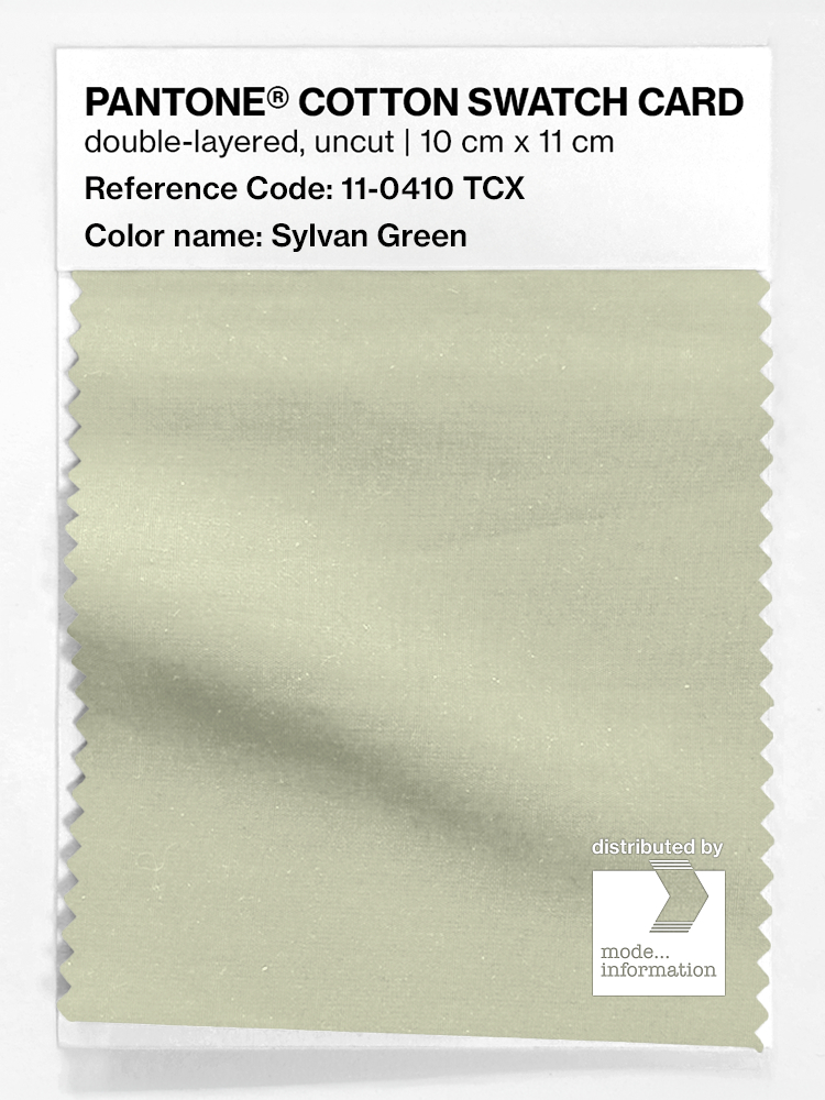 Product image 1 of the product “PANTONE® COTTON SWATCH CARD 11-0410 TCX Sylvan Green ”