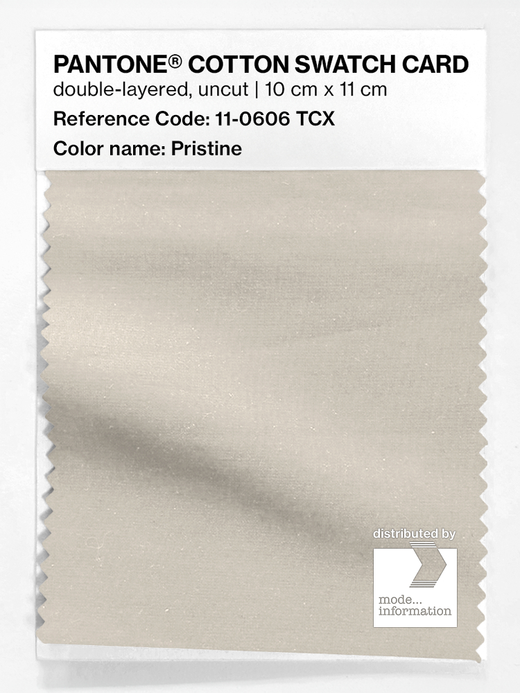 Product image 1 of the product “PANTONE® COTTON SWATCH CARD 11-0606 TCX Pristine ”