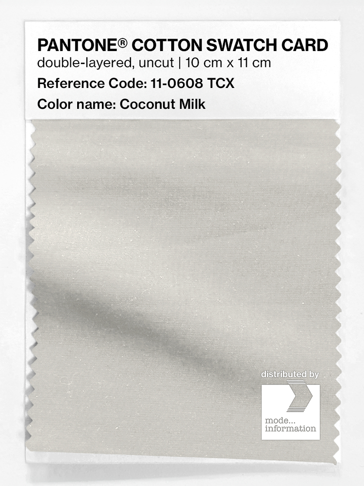 Product image 1 of the product “PANTONE® COTTON SWATCH CARD 11-0608 TCX Coconut Milk ”