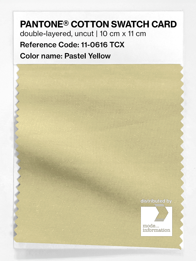 Artikelbild 1 des Artikels “PANTONE® COTTON SWATCH CARD 11-0616 TCX Pastel Yellow “
