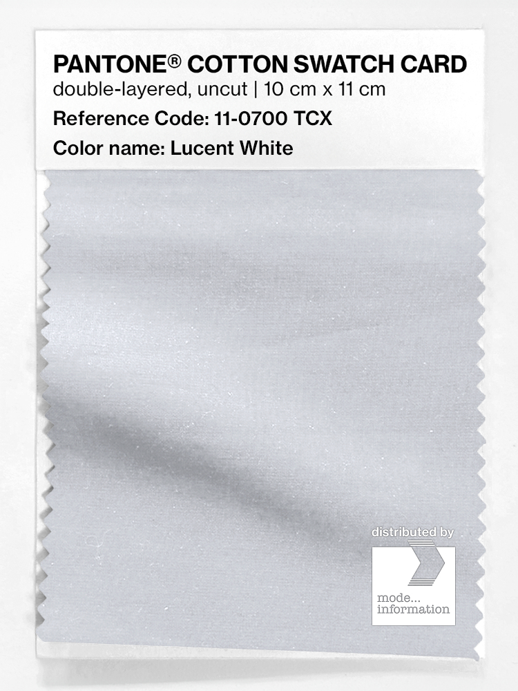 Product image 1 of the product “PANTONE® COTTON SWATCH CARD 11-0700 TCX Lucent White ”