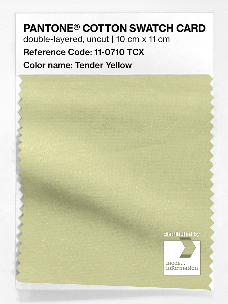 Product image 1 of the product “PANTONE® COTTON SWATCH CARD 11-0710 TCX Tender Yellow ”