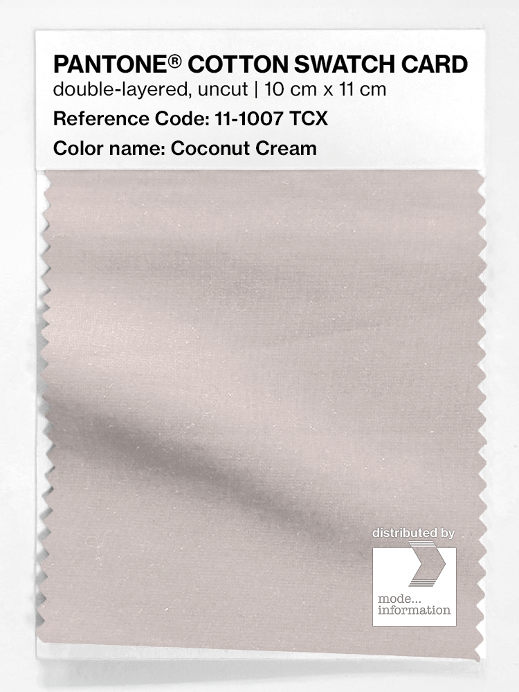 Artikelbild 1 des Artikels “PANTONE® COTTON SWATCH CARD 11-1007 TCX Coconut Cream “